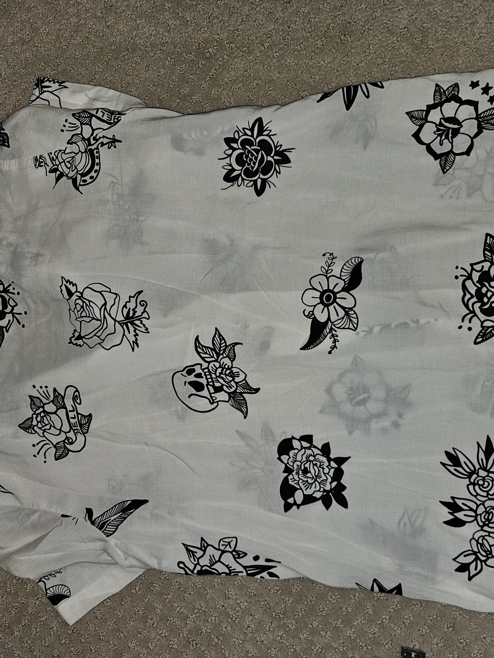 Women's Roses On Your Grave Button-Down - Picture 8 of 9